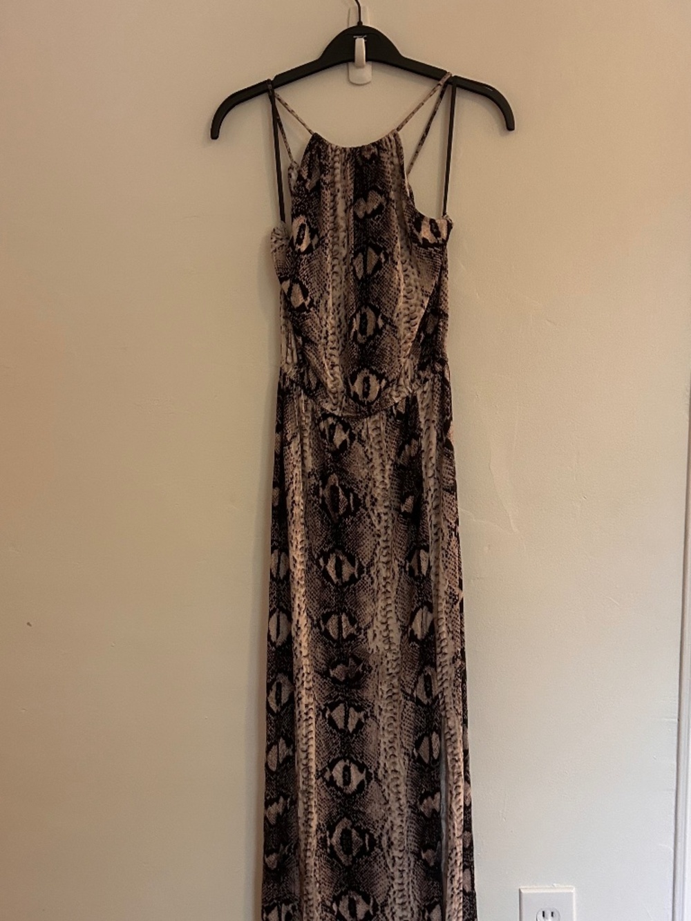 Snake print Maxi dress